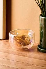 Double-Walled Glass Bowl - 300ml Ergonomic Multipurpose Serving