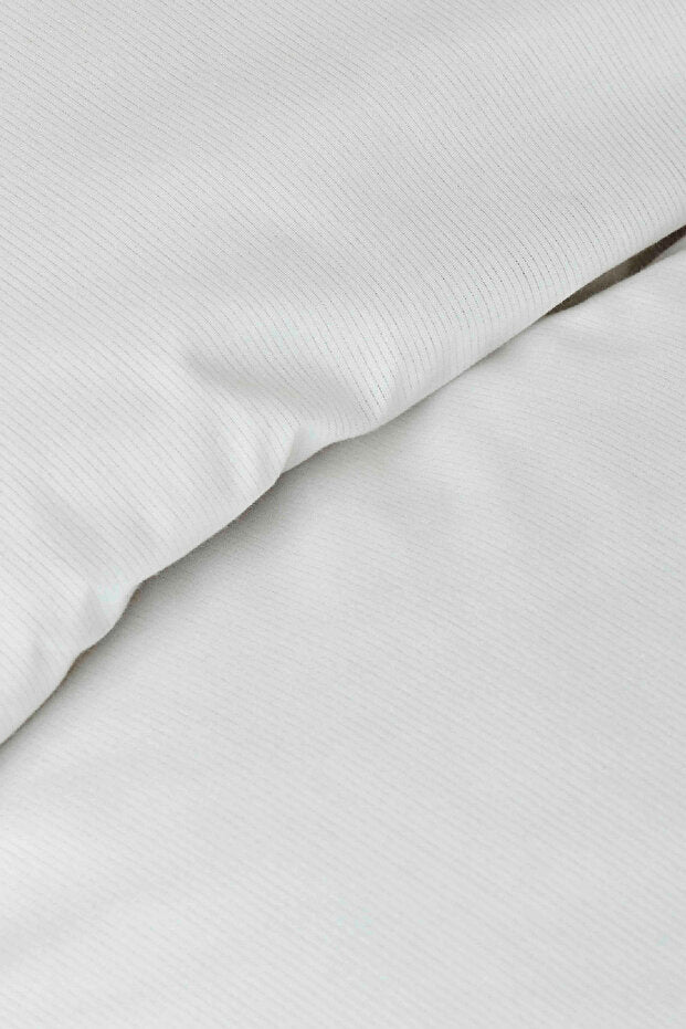 Back to Basic 100% Cotton King Size Duvet Cover Set - White