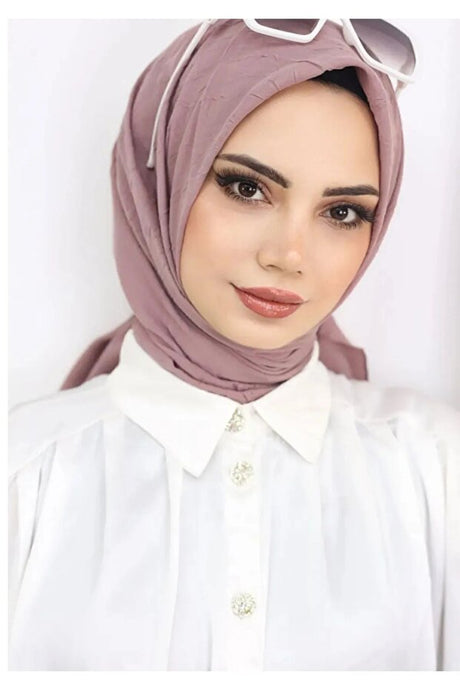 Women's Bamboo Crush Hijab Scarf - Soft Viscose