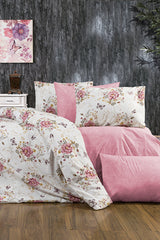 Double Bed Duvet Cover Set - 4 Pieces, 80% Cotton