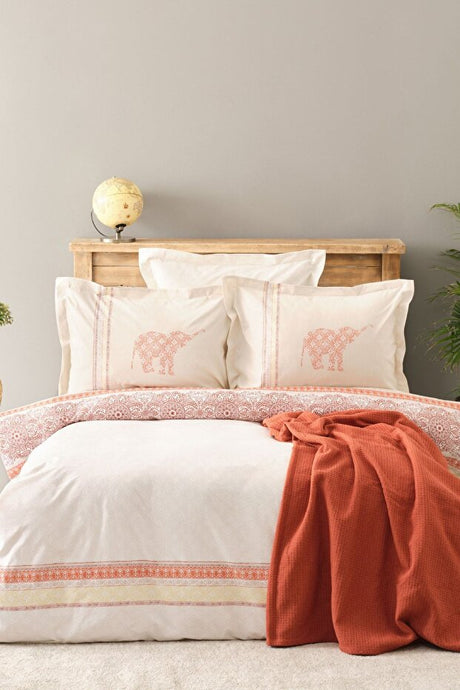 Espilo 100% Cotton Double Duvet Cover Set with Pique