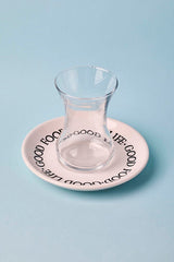 13cm Single Tea Saucer - Good Food Good Life Design