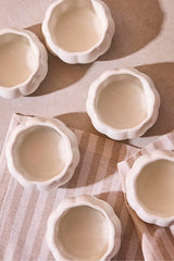 Pumpkin Shaped Ceramic Snack & Sauce Bowls - Set of 6