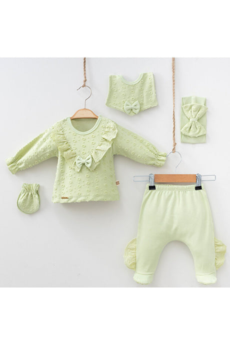 Newborn 5-Piece Baby Outfit Set - Soft Organic Cotton 0-3 Months