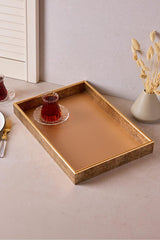 Turin Rose Rectangular Decorative Tray - 28x40 cm