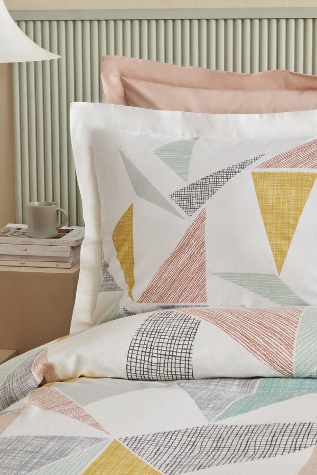 Lenny Double Size 100% Cotton Pique Bedding Set