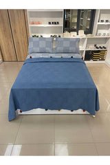 Double Size Pom-Pom Cotton Pike Set - Indigo Boxed