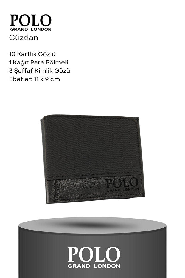 Men's Luxury Leather 5-Piece Gift Set - Belt, Wallet, Perfume
