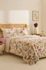 Piko Double Duvet Cover Set - Floral Design, 4-Piece
