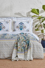 Elenora 100% Cotton Double Size 4-Piece Bedding Set with Pique