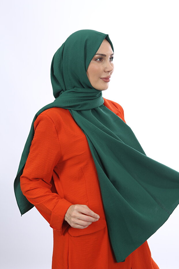 Women's Emerald Cotton Crush Jazz Shawl