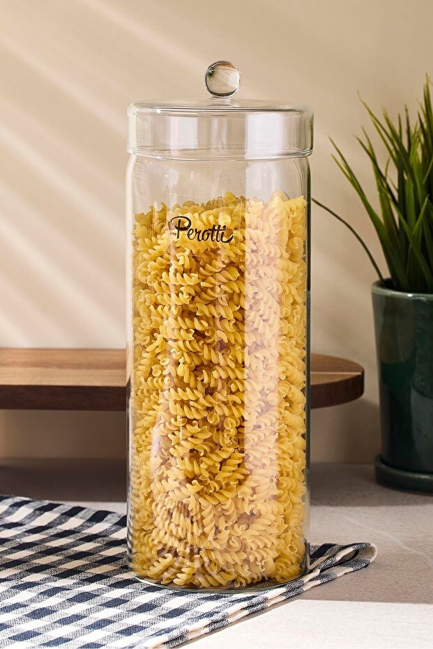 1600ml Borosilicate Glass Jar for Pasta & Dry Foods