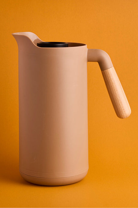 Nordic Vacuum Insulated Thermos with Bamboo Handle - 1000ml