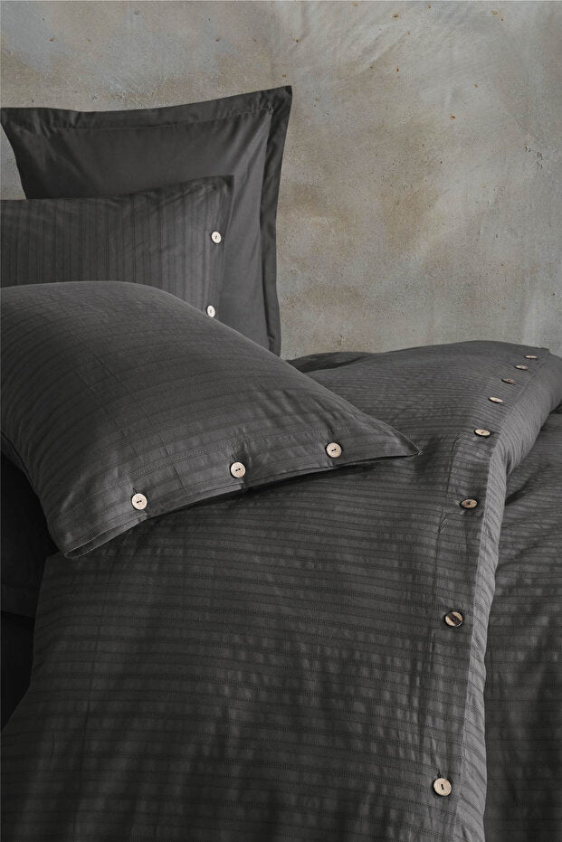 طقم غطاء لحاف مزدوج قطن 100% - 200x220 سم بأزرار
