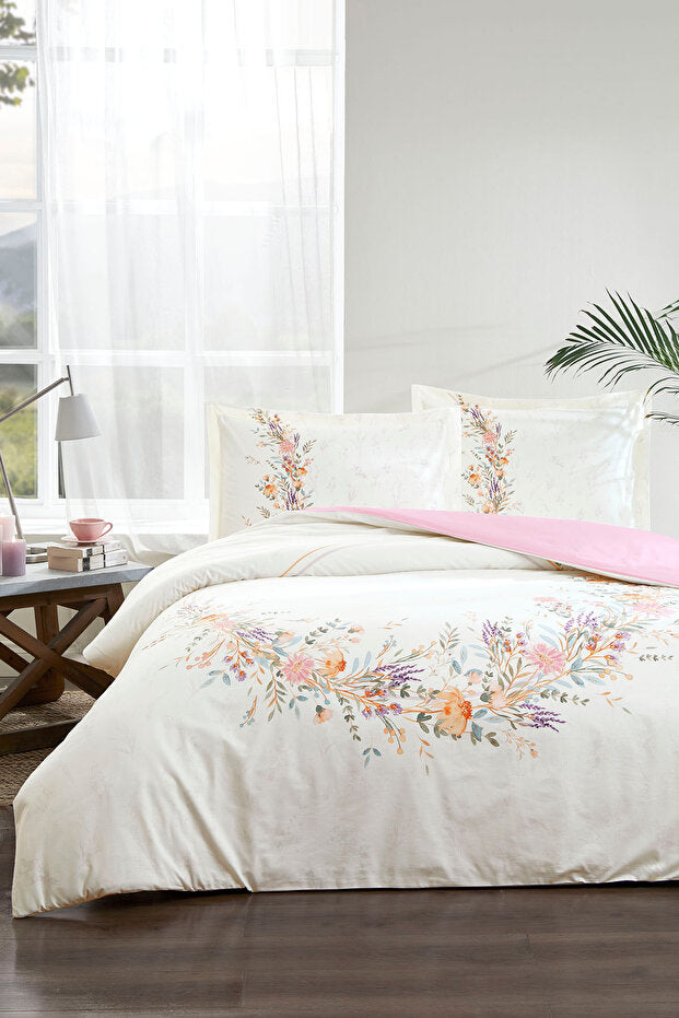 Lavender Double Duvet Cover Set - 100% Cotton
