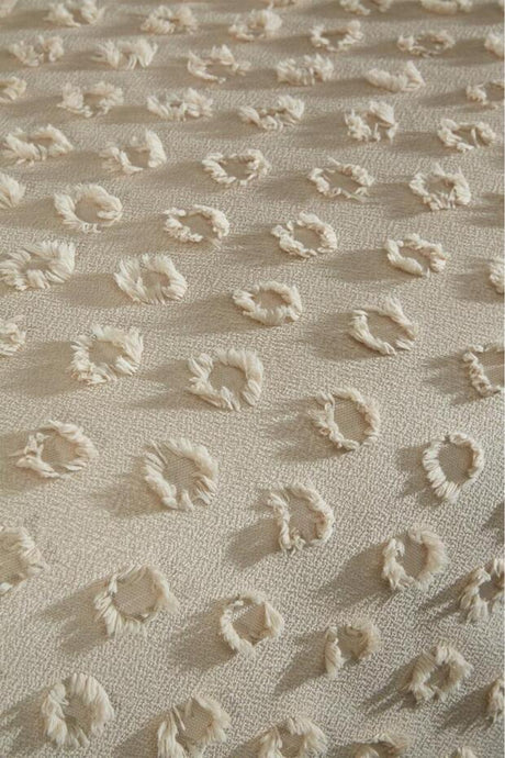 Double Size 3-Piece Beige Cotton Pike Bedspread Set