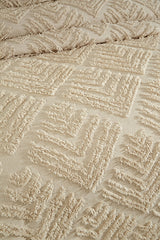 Double Size 3-Piece Cotton Pike Set - Beige