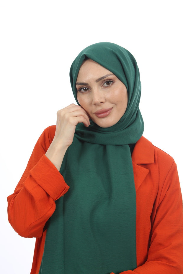Women's Emerald Cotton Crush Jazz Shawl