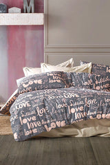 Double Duvet Cover Set - Love Design, 4-Piece