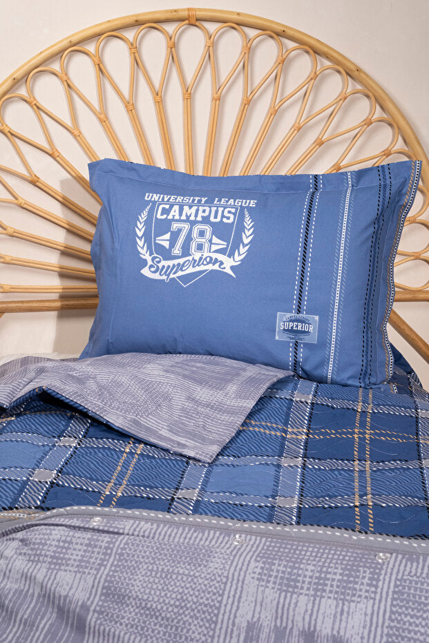 Ranforce 100% Cotton Single Quilted 4-Season Bedding Set