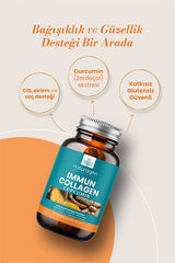 Tablettes Immun Collagène Curcumin - 30 Comptes pour l'Immunité