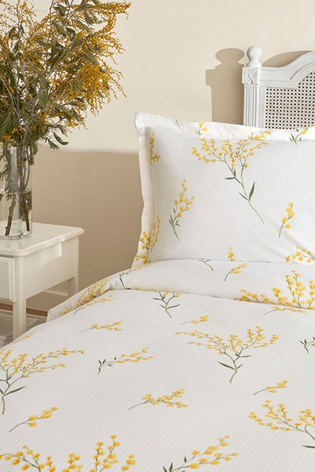 Loretta 100% Cotton Double Pique Set - Mimosa Floral