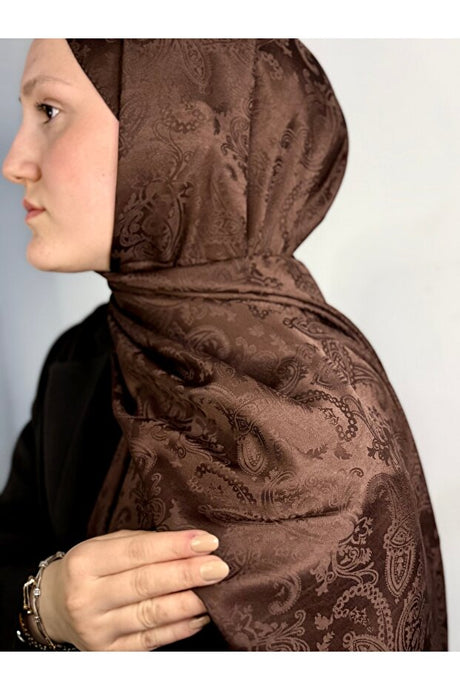 Ethnic Jacquard Cotton Scarf - Soft, Non-Slip & 70cm
