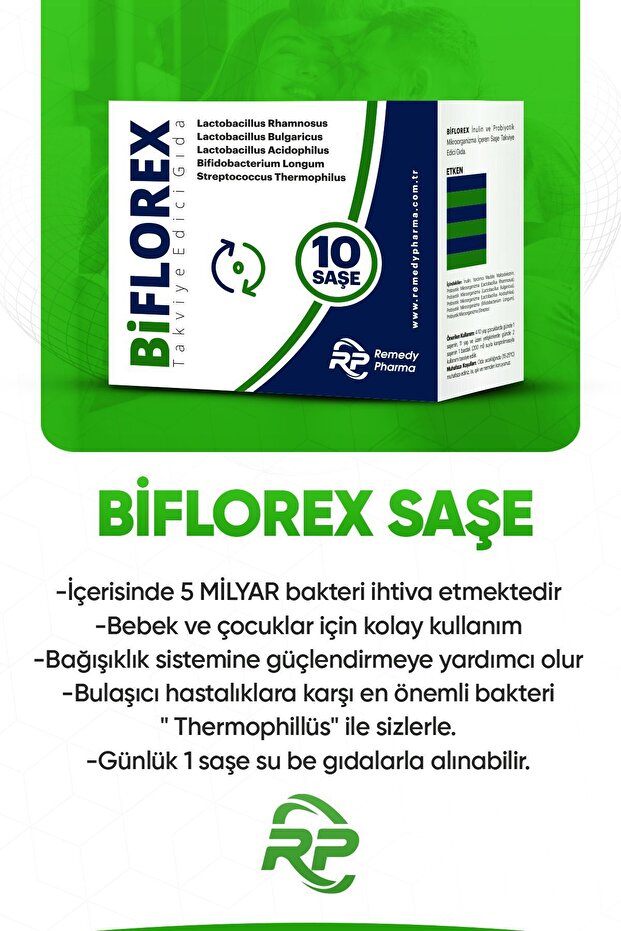 Biflorex Bustine Probiotiche - 10 Pezzi, 5 Milioni CFU