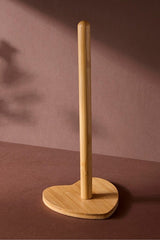 Bamboo Heart Paper Towel Holder - Stylish Kitchen Storage