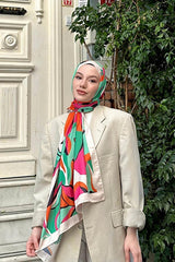 Nature Lilyum Soft Shawl - Green Grey