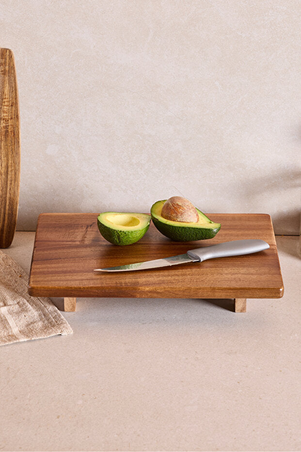 Acacia Footed Rectangular Cutting Board - 33x22 cm