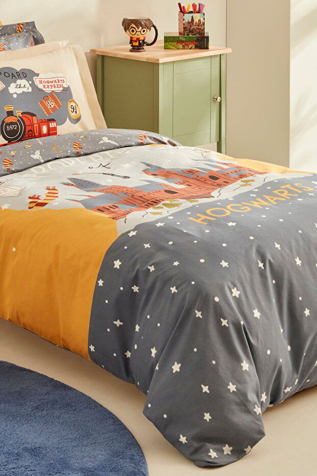 Hogwarts Single Duvet Cover Set - 100% Cotton