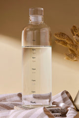 750ml Borosilicate Glass Water Bottle - Time Tracked Hydration