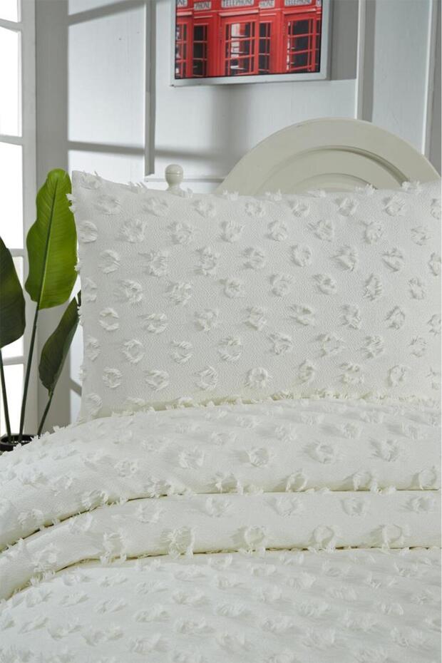 Konik 2-Piece Single Pique Set - Cream Cotton