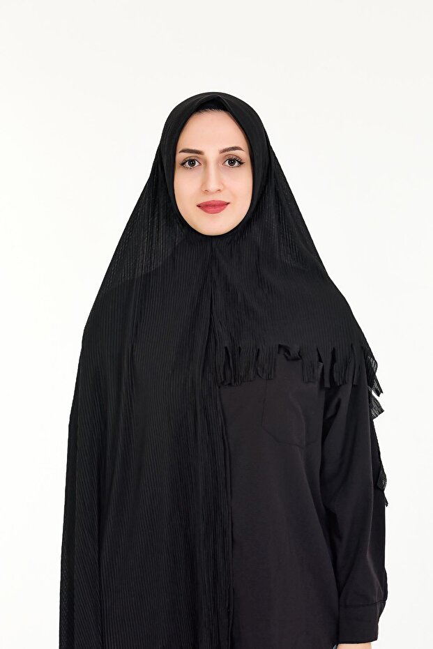 Chal Hijab Plisado Práctico Listo - Tamaño Estándar