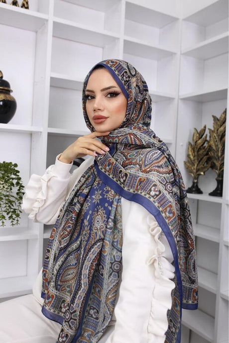 Retro Ethnic Cotton Shawl - Soft, No-Iron & All-Season