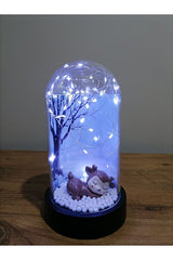 Enchanted Sleeping Deer Lighted Cloche - Romantic Home Decor Gift