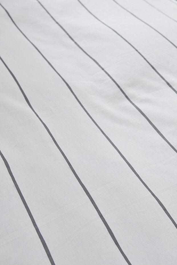 Cordova 100% Cotton Double Duvet Cover Set - Anthracite
