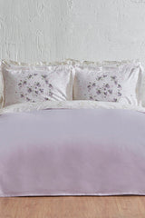 Nevra Double Piqué Summer Bedding Set - 100% Cotton Lilac