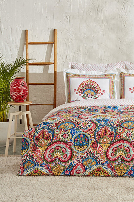 Admira Salmon 100% Cotton Single Duvet Cover Set