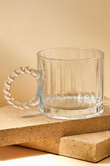 Ringo Dream Line 325ml Glass Mugs - Set of 2 with Beaded Handles