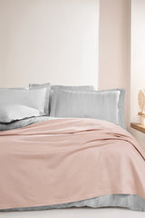 Anders Double Bamboo Cotton Pike - Powder Pink, 200x220 cm