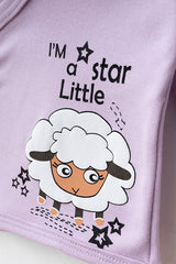 Newborn Baby 3-Piece 100% Cotton Little Lambs Outfit Set 0-3 Months