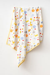 Safari Animal Print 80x90 cm 100% Cotton Baby Blanket