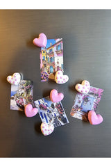 Decorative Heart Refrigerator Magnets - 8-Piece Set