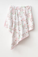 100% Cotton Baby Blanket - Safari Pattern 80x90 Cm