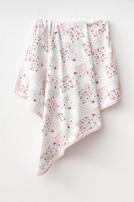 100% Cotton Baby Blanket - Safari Pattern 80x90 Cm