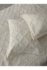 Chenille Cotton Pique Bedding Set - 250x250 cm, 3-Piece