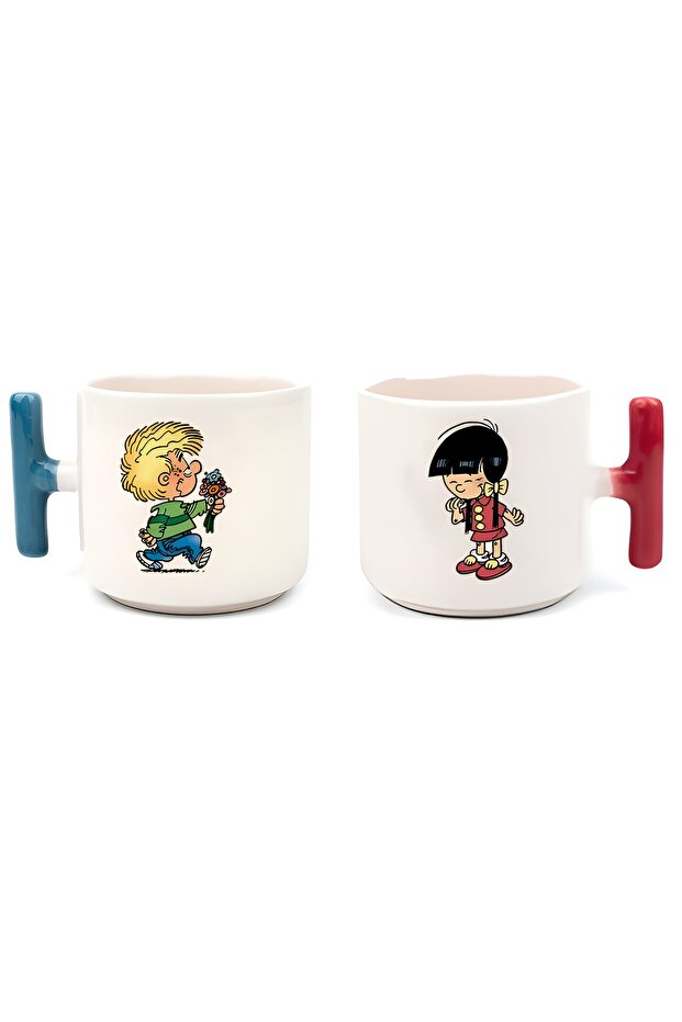 Chen & Cedric Valentine's Day Ceramic Coffee & Espresso Mug Set - 200ml