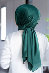 Emerald Green Chiffon Shawl - Lightweight & Versatile